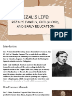 Rizal's Life - Rizal's Family, Childhood, and Early Education