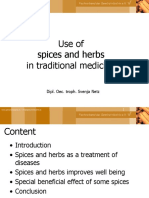 Use of Spices and Herbs in Traditional Medicine: Dipl. Oec. Troph. Svenja Netz