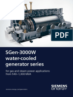 Sgen-3000W Water-Cooled Generator Series: For Gas and Steam Power Applications From 540-1,300 Mva
