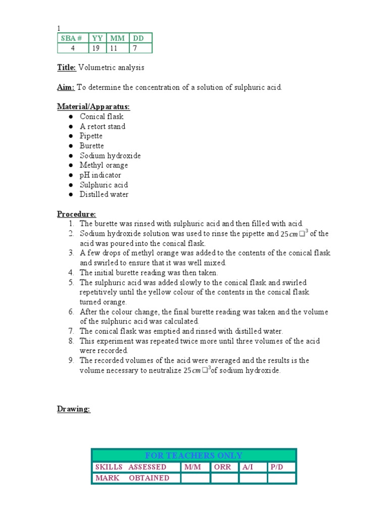 Chem SBA 4 PDF Chemistry Titration