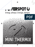 Mini Thermix guía uso carga iluminación 40W