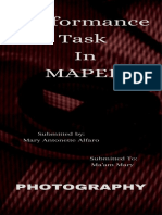 Performance Task in Mapeh: Photography