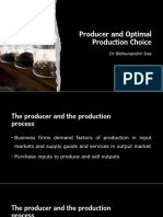 Producer and Optimal Production Choice