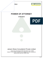 Power of Attorney: Agreement Section