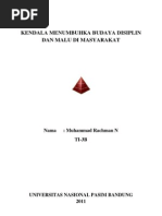 Download Kendala Menumbuhkan Budaya Disiplin Dan Malu Di Masyarakat by Muhammad Rachman Nurhakim SN56705084 doc pdf