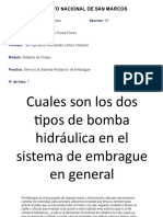 Caules Son Los 2 Tipos de Bomba Hidraulica de Embrague