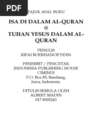 Yesus Dalam Al Quran