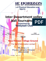 Inter Department Volley Ball Tournament: Volleyball Club