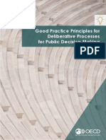 Good Practice Principles For Deliberative Processes For Public Decision Making
