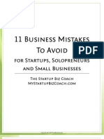 11 Business Mistakes To Avoid