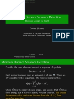 Minimum Distance Sequence Detection Receiver Design for PAM