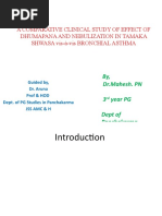 A Comparative Clinical Study of Effect of Dhumapana1