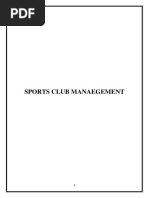 Sports Club Management Documentation