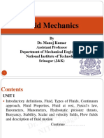 Fluid Mechanics (MEC 303) NIT Srinagar