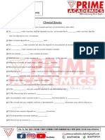 Chemistry 12 ISC Chapter Wise Important Questions: Chemical Kinetics