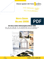 Nova Sedes Wohnungsbau Bilanz 2008