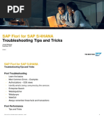 Fiori For S - 4HANA - Troubleshooting Tips and Tricks