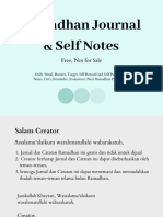 Ramadhan Journal & Self Notes 