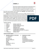 Elements of Academic English - 1: Transition Signals