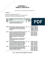 Experiment - 7 General Purpose I/O: Objective: Theory