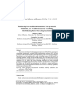 Relationship Between Market Orientation, Entrepreneurial Orientation, and Firm Performance in Thai Smes: The Mediating Role of Marketing Capabilities