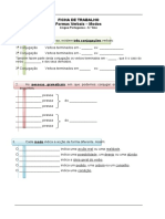 Ficha de Trabalho Modos Verbais