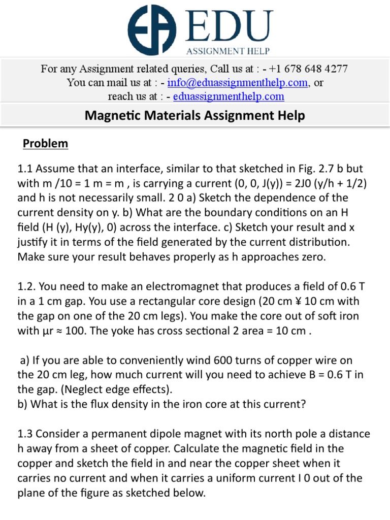 Materials Assignment Help PDF