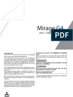 2019 Mitsubishi Mirage g4 Owners Manual