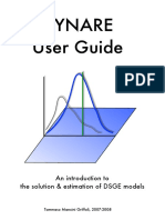 Dynare User Guide: An Introduction To The Solution & Estimation of DSGE Models