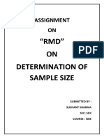 54121139 Determination of Sample Size