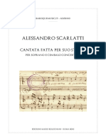 A Scarlatti Cantata Per Studio Score