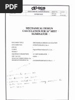 Calculation For 16" Mist: Mechanical Design Eliminator