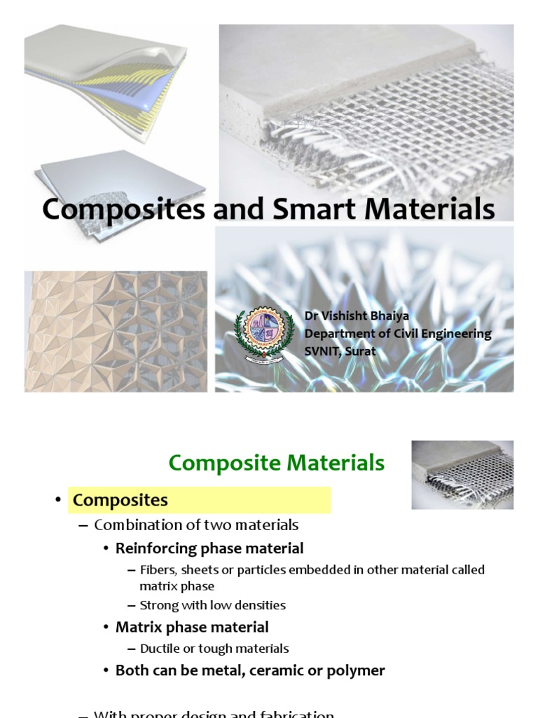 Composites vs. Smart Materials Explained | PDF | Composite Material ...