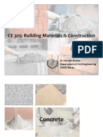 CE 305: Building Materials & Construction: DR Vishisht Bhaiya Department of Civil Engineering SVNIT, Surat