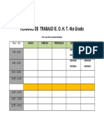 Horario 4to Grado