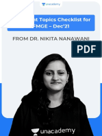 Important Topics For FMGE by Dr. Nikita Nanwani
