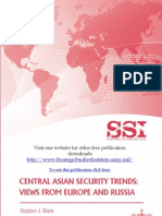 Central Asian Security Trends - Views From Europe and Russia