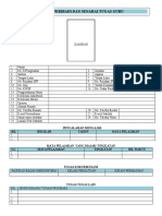 Profil Peribadi Dan Senarai Tugas Template