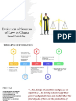 Evolution of Sources of Law in Ghana