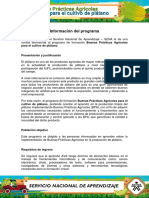 Información Del Programa Buenas Practicas Agricolas para El Cultivo de Platano SENA