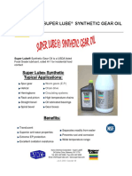 Super Lube Super Lube Synthetic Synthetic Typical Applications: Typical Applications