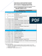 JADWAL STANDARISASI GURU Al QUR'AN 26-27 MARET 2022