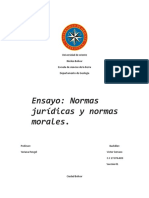 Ensayo II. Normas Juridicas y Normas Morales. (Victor M Serrano M) .