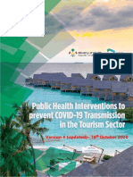 Public Health Interventions To Prevent COVID-19 Transmission in The Tourism Sector