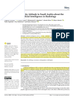 Healthcare: Radiology Community Attitude in Saudi Arabia About The Applications of Artificial Intelligence in Radiology