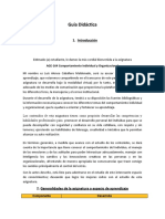 Guía Didáctica Comportamiento Individual y Organizacional I PAC 2022