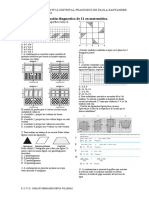 Evaluación Saber Diagnostica de 11 en Matemática 2007