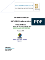 Project Jindal Agro SAP (SBH) Implementation: User Manual Financial Accounting