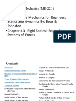 Book: Vector Mechanics For Engineers Statics and Dynamics By: Beer & Johnston - Chapter # 3: Rigid Bodies: Equivalent Systems of Forces
