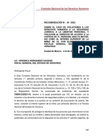 CNDH Emitió Recomendación A La Fiscalía de Veracruz Por Caso Del Río Virgen